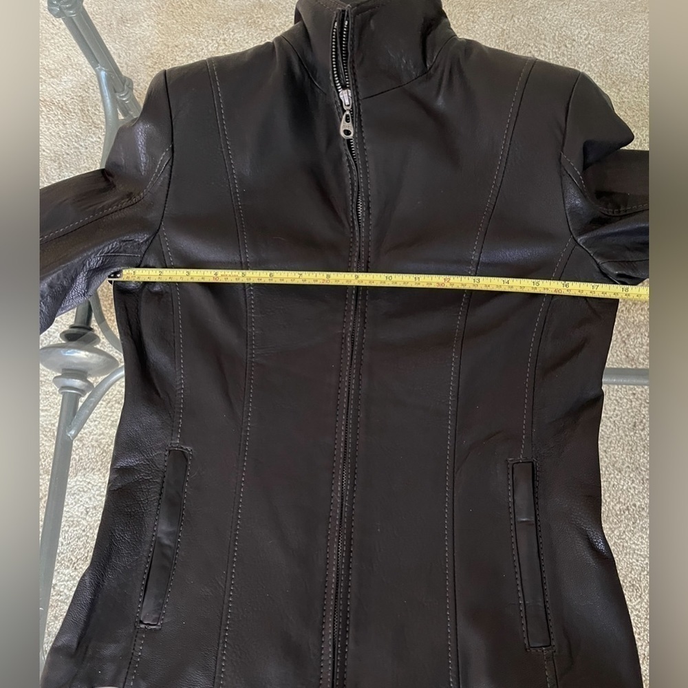 100% Lambskin Moto Jacket, Marc New York by Andrew Marc Black BNWOT - Picture 7 of 15